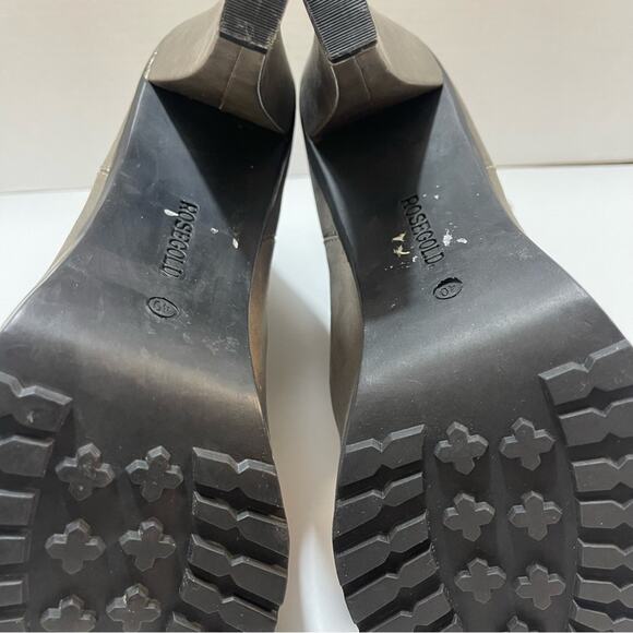 Rosegold Grey heeled boots size 9 - Picture 3 of 11